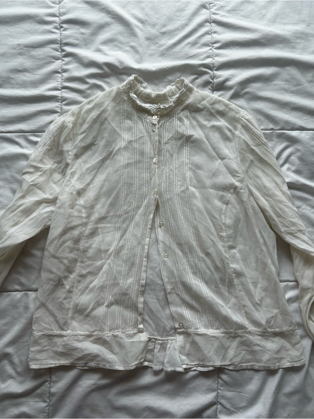 Antique Sheer Cotton Blouse